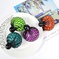 Soft 4 colors release stress mesh stress ball grape stress ball