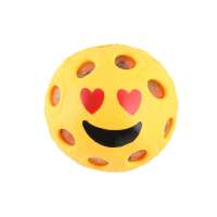 Wholesale round smile face promotional 5cm 6cm TPR sticky grape bead stress ball